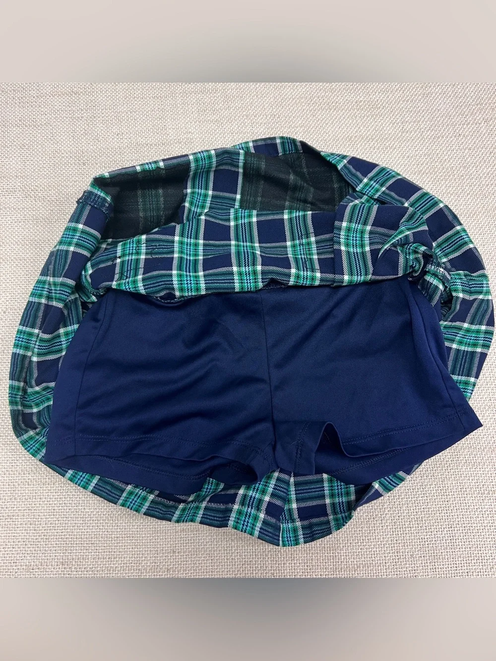Justice x Stranger Things Plaid Skort 🐯 Hawkins Tigers, Size S (7/8)